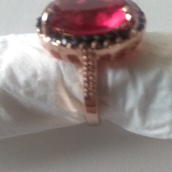 18K Rose Gold Filled Stamped Alexandrite Ring 8 - Picture 4 of 5